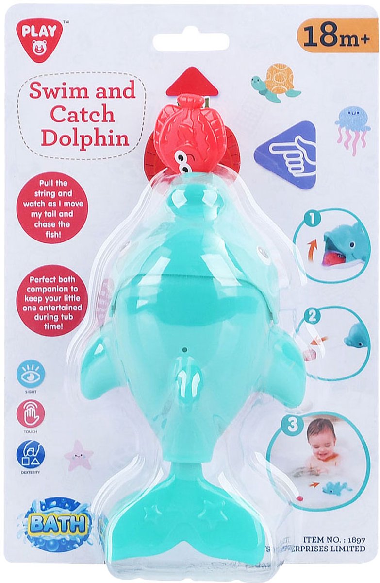 Jouez à Bath Toy Catch and Swim Dolphin, 2dlg.