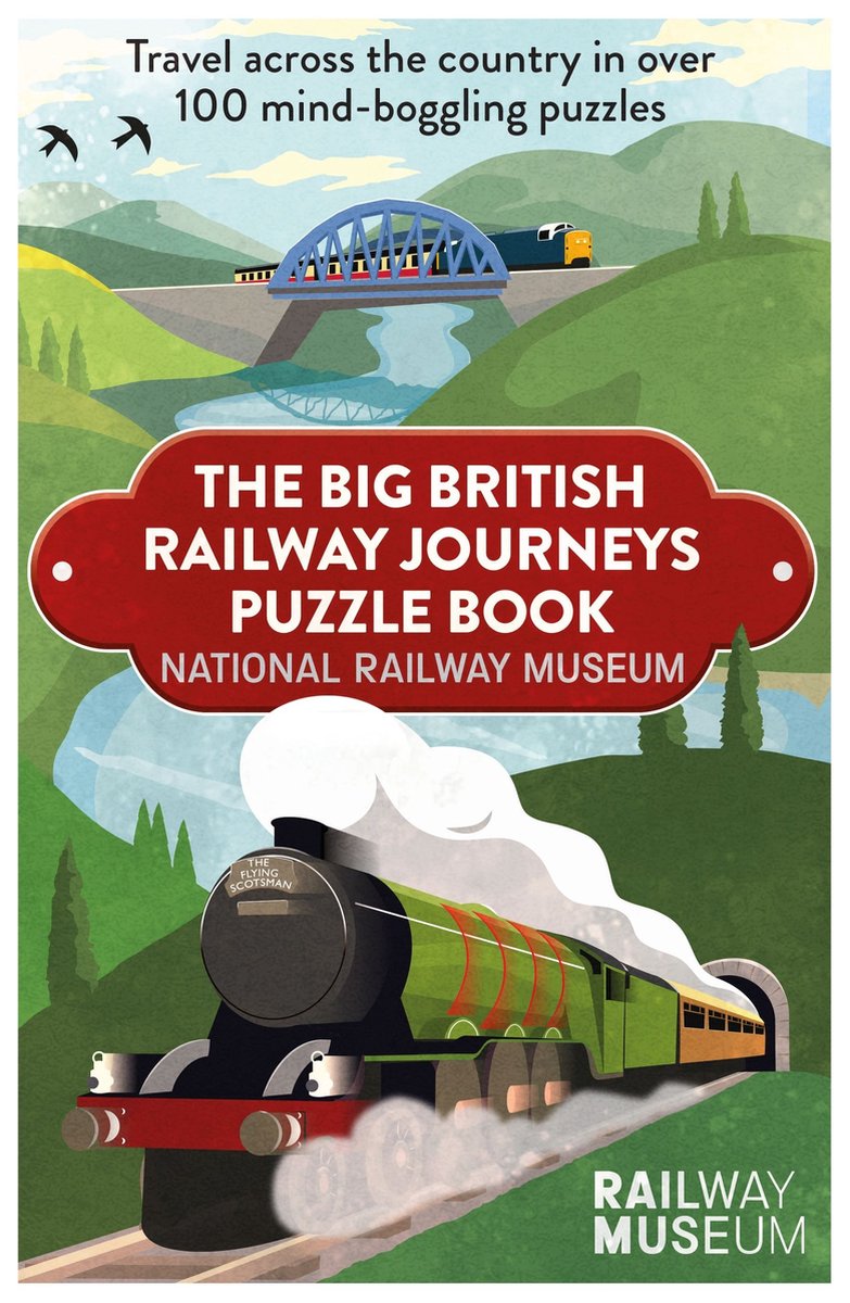 Grand livre de puzzles sur les voyages ferroviaires britanniques