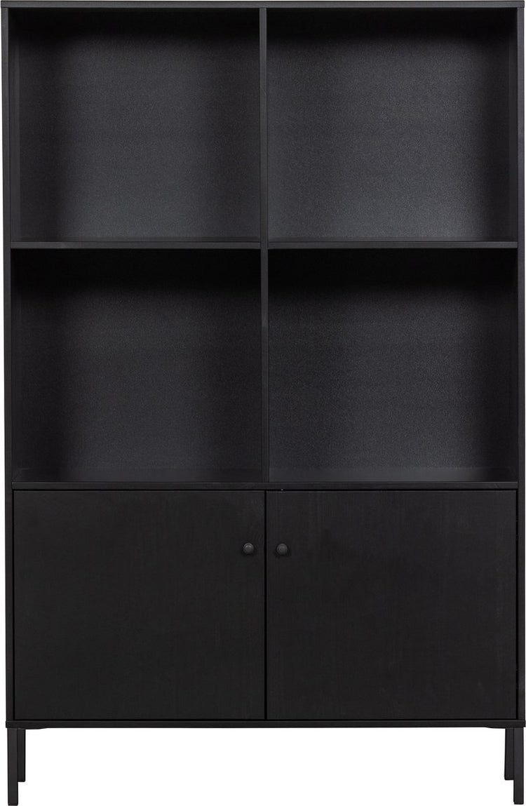 Armoire ouverte Woood xam - pin - noir - 155x107x39