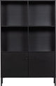 Armoire ouverte Woood xam - pin - noir - 155x107x39