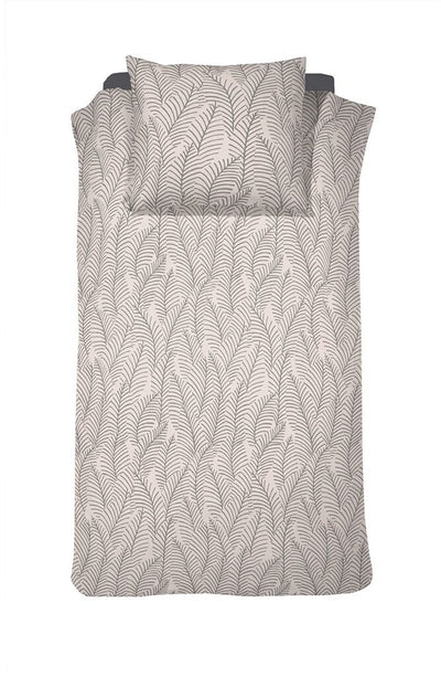 Damai bellezza - housse de couette - satin - 140x200 220 cm - crème + 1 taie d'oreiller 60x70