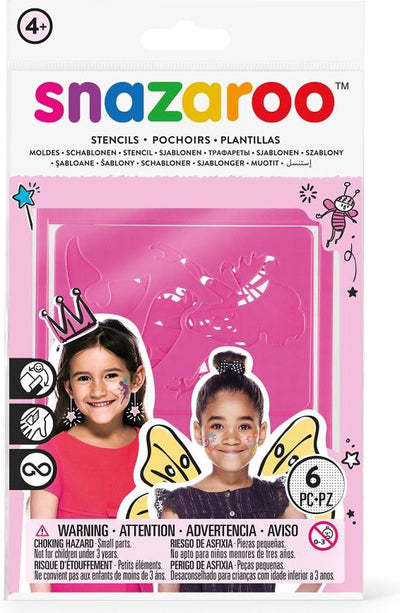 Pochoirs Snazaroo 6™ pour filles - Peinture pour le visage
