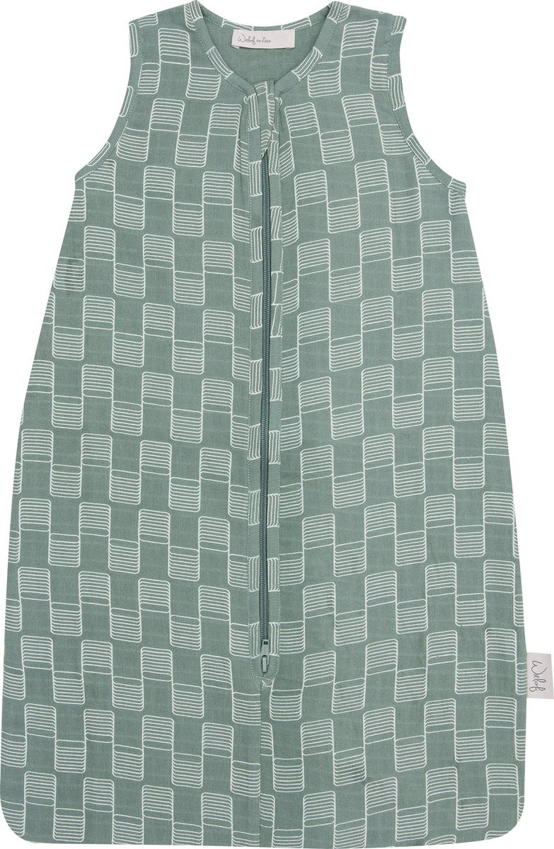 Chicorée enfant rayures collantes, 100% coton hydrophile, gigoteuse longueur 110 cm