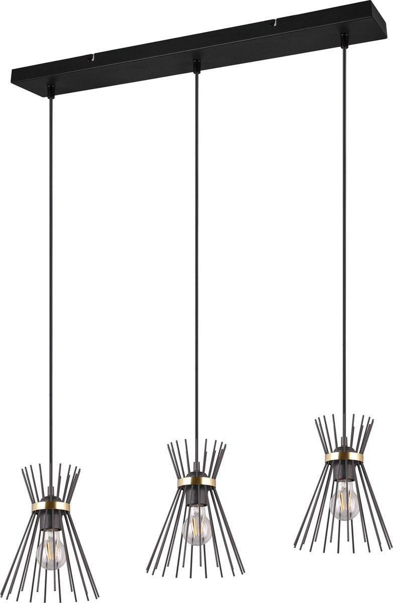 Lampe suspendue Rl live your light Reality Rod - Or noir