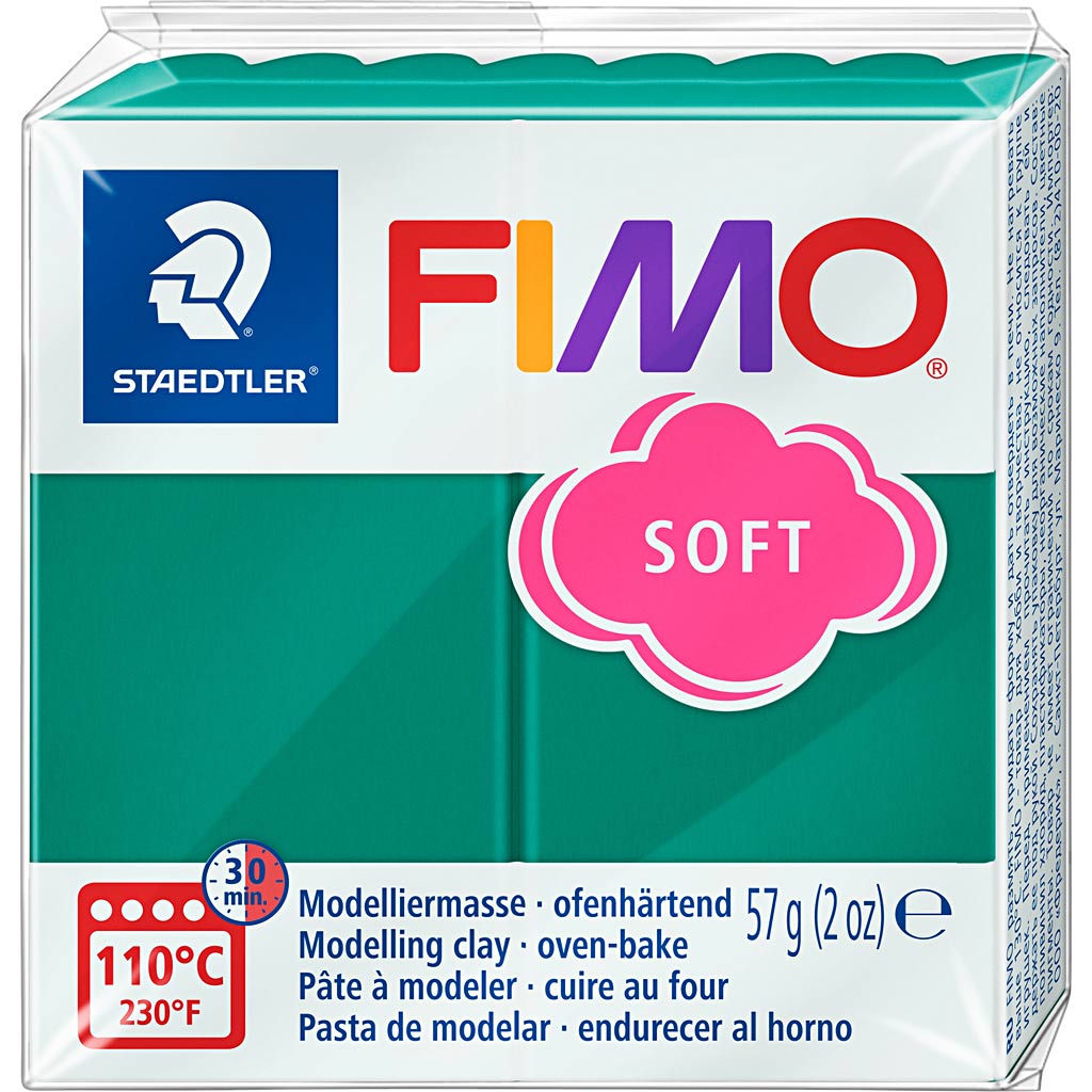 FIMO® Soft, émeraude, 57 gr 1 boîte