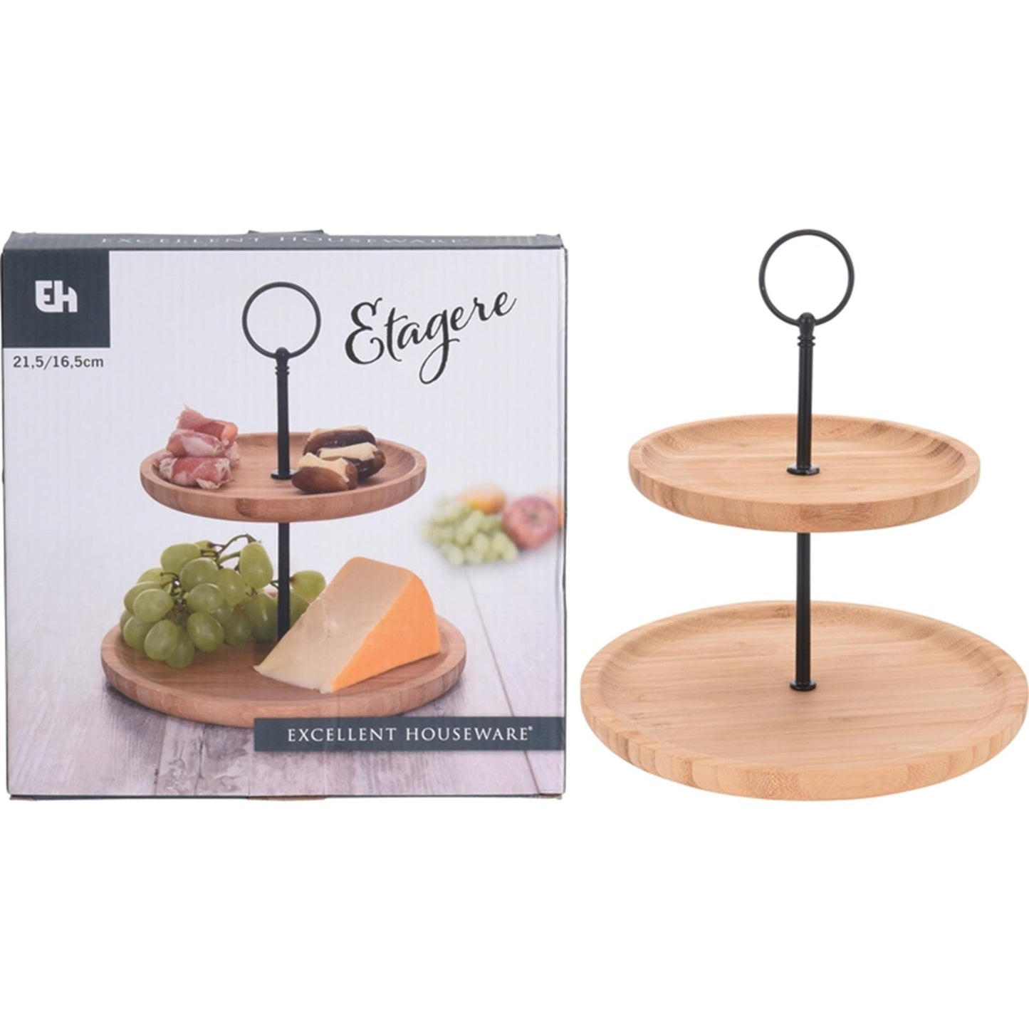 Excellent ustensine de maison et les 2 laags de la maison environ 16,5 21,5 cm de bambou