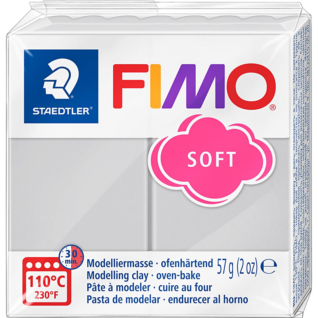 Fimo® Soft, Dolphin Grey, 57 GR 1 Box