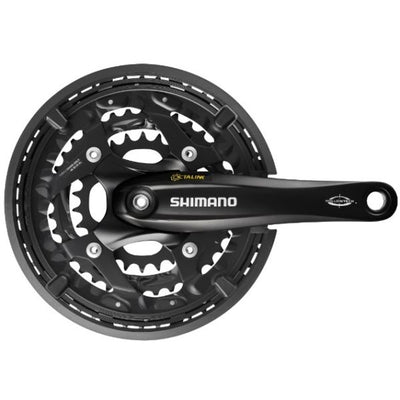 Shimano Crankset 3 x 10 Speed ​​Trekking FC-T521 avec 175 mm Crankarm 48-36-26t Octalink Black