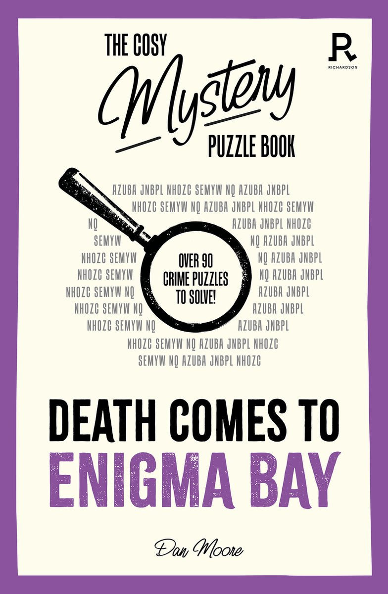 Le livre de puzzles mystère et confortable - la mort arrive à Enigma Bay