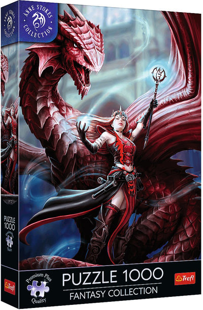 Puzzle Trefl 1000 pièces - collection fantastique mage écarlate Anne Stokes.