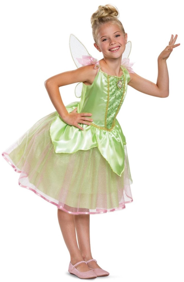 Déguisement disney - fée clochette, fée clochette deluxe, taille xs (3-4 ans), filles