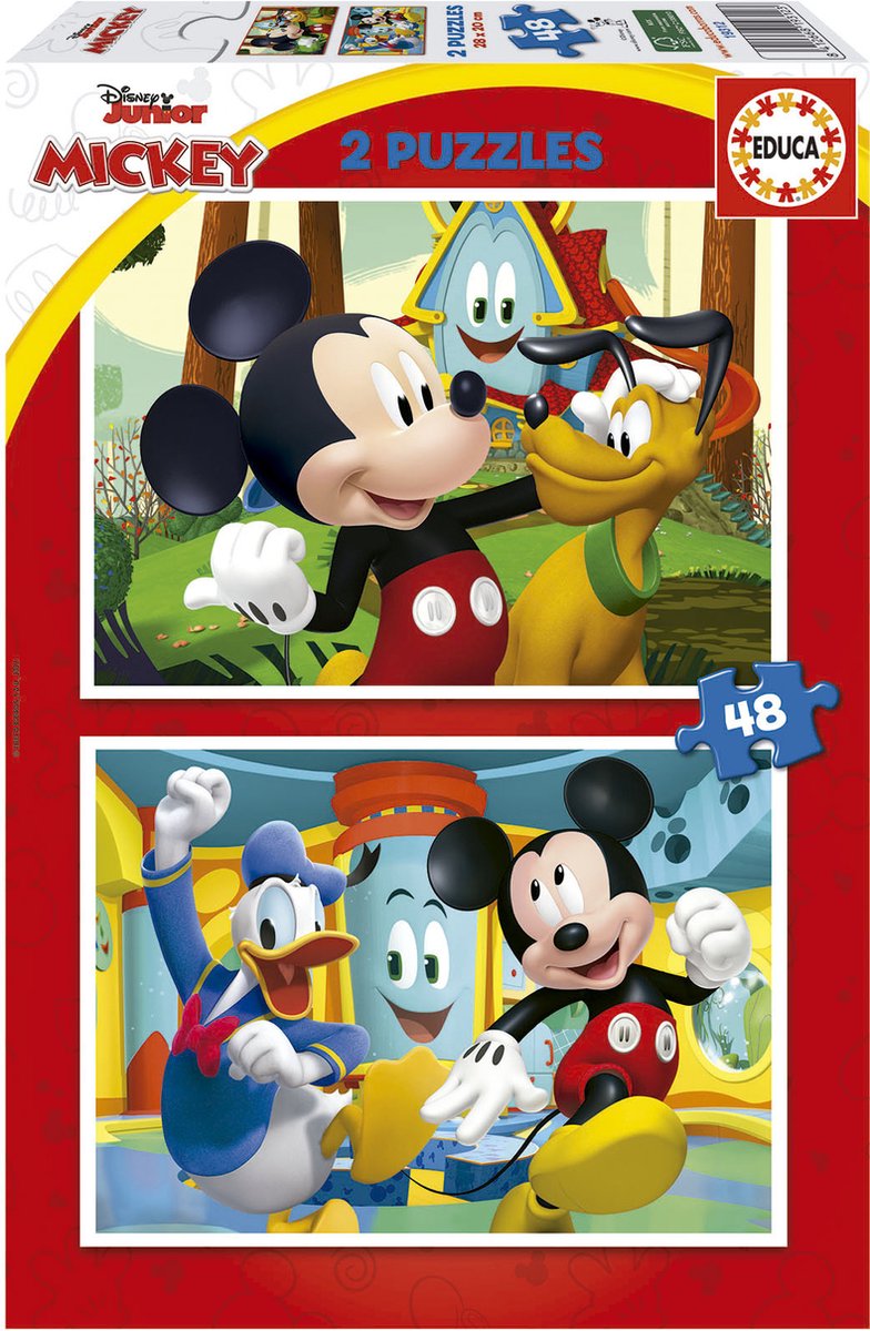 Educa - puzzle - 2 x 48 pièces - Mickey et ses amis Disney