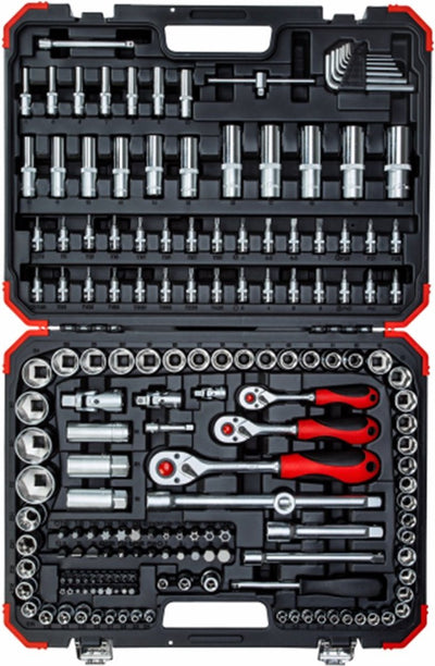 Gedore r45603172 jeu de clés à douille 1 4 + 3 8 + 1 2 172 pièces - 3300058