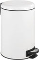 Wenko poubelle à pédale leman easy-close 12 litres blanc mat - couvercle à fermeture facile - poubelle - poubelle - poubelle - poubelle - poubelle
