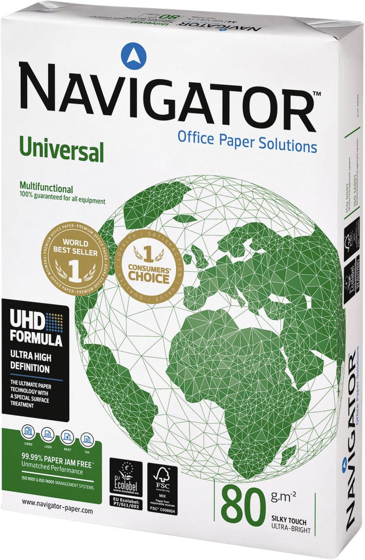 Papier à copier Navigator universel a4 80 grammes 1 boîte de 5 paquets de 500 feuilles