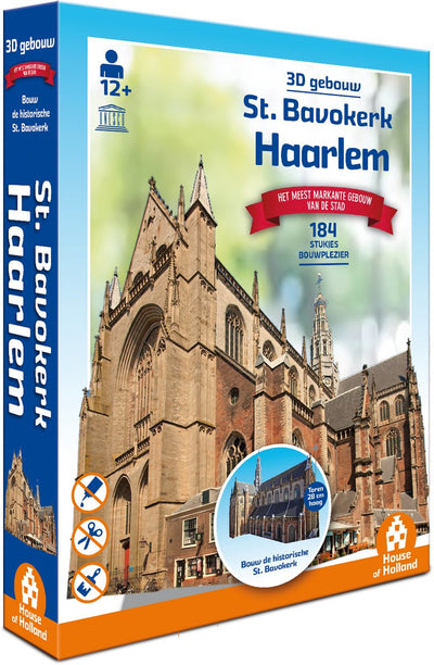 Bâtiment 3D de la Maison de Hollande - St. bavokerk Haarlem - 162 pièces