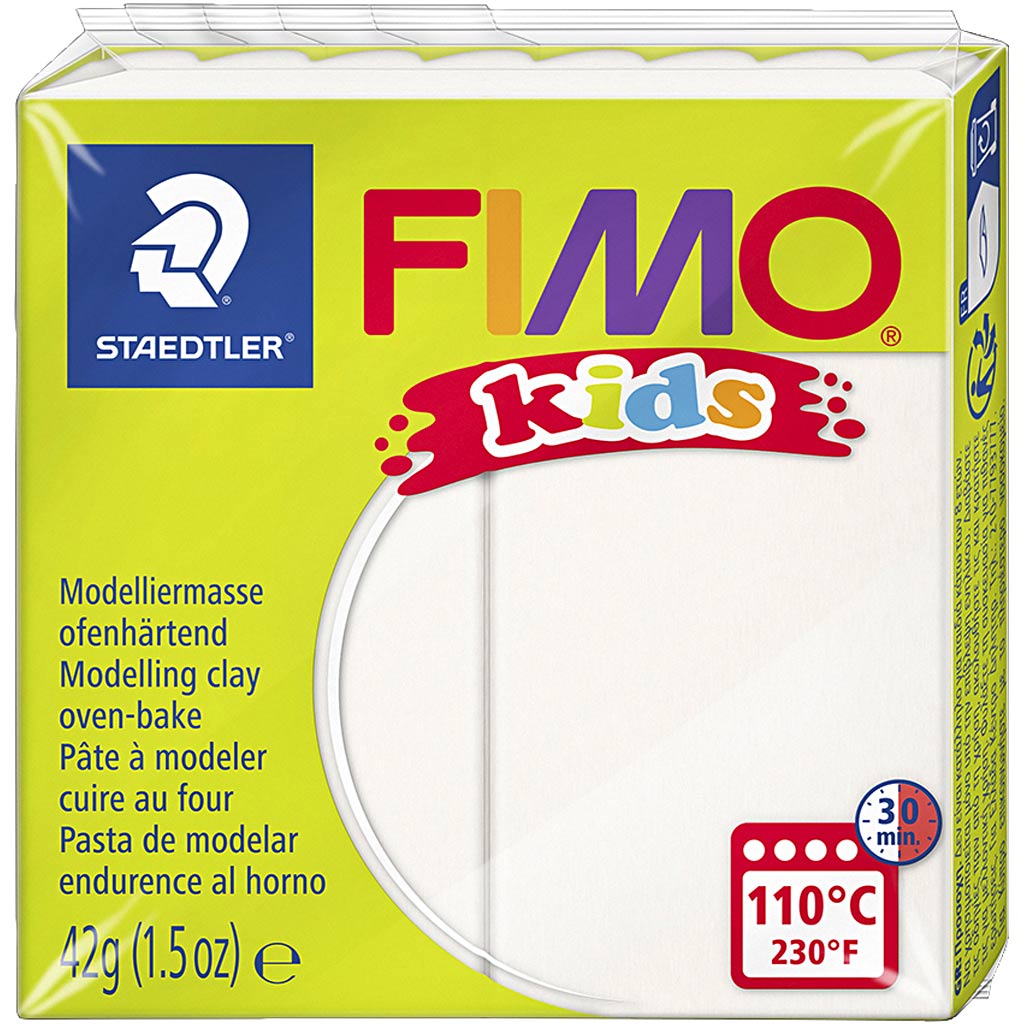 Fimo Kids Mountting Clay White, 42gr
