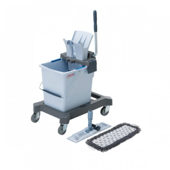 Kit de démarrage Vileda ultraspeed pro (25 litres) avec assiette et serpillère