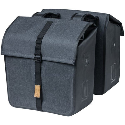 Basil Urban Dry Double Bicycle Bag - Grey, 50L