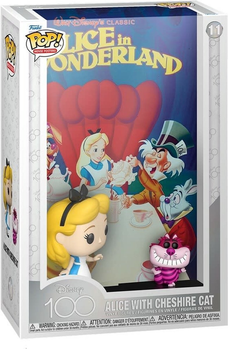 Funko-pop ! affiche du film : disney - alice au pays des merveilles