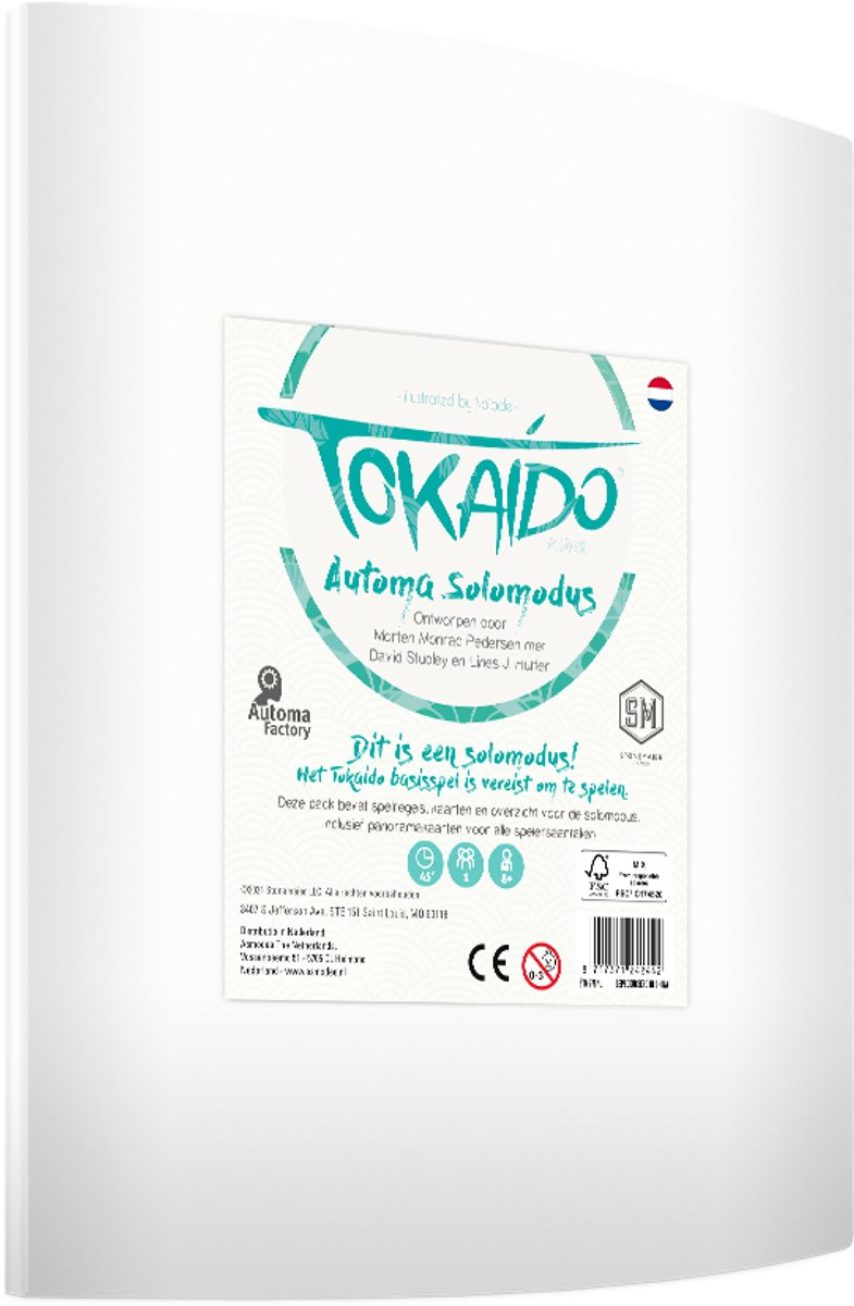 Cartes solo d'extension de jeu de société en mode solo Asmodee tokaido automates.
