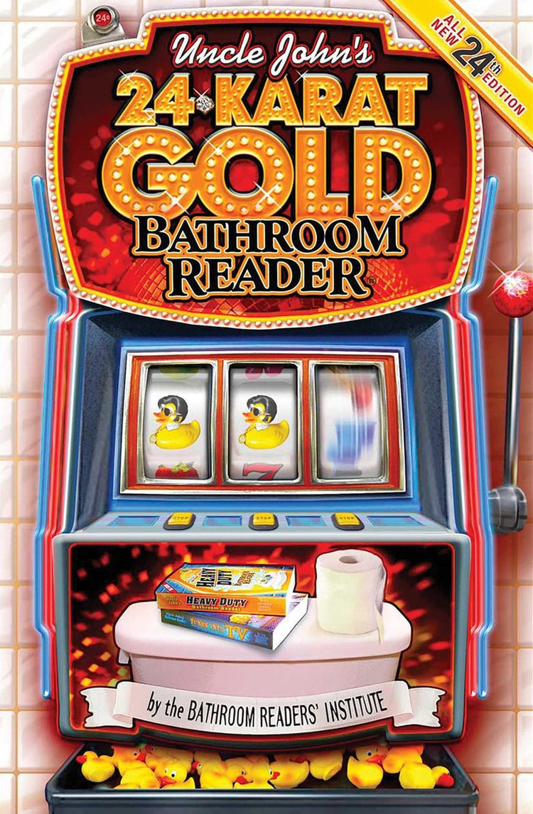 Lecteur de salle de bain en or 24 carats d'Oncle John's