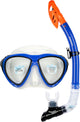 Waimea lunettes de plongée avec tuba silicone - senior - noir bleu