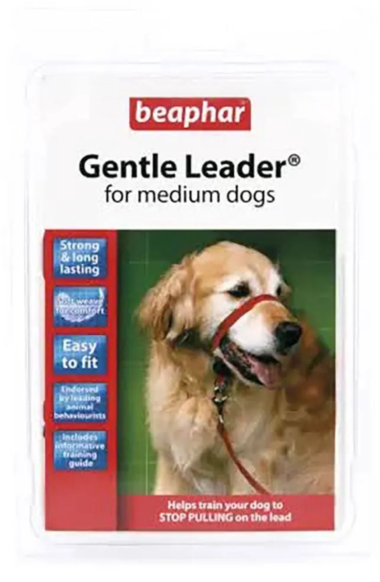 Beaphar collier de dressage gentle leader transparent m