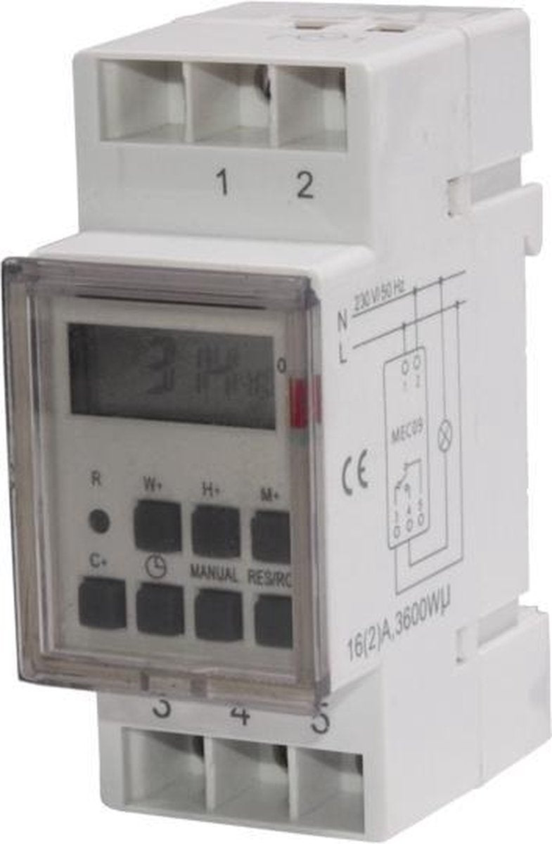 Maclean mce09 - minuterie numérique - minuterie 220-240 v