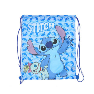 Sac de natation Stitch Gym bleu 40x35 cm | 3 pièces