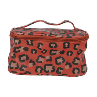 No brand trousse de maquillage imprimé léopard animalier | 6 pièces