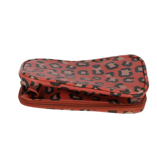 No brand trousse de maquillage imprimé léopard animalier | 6 pièces