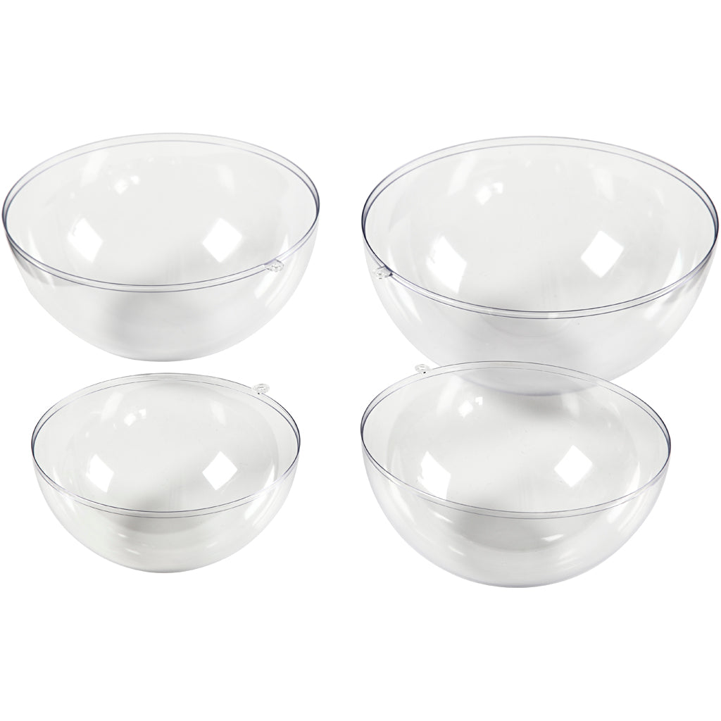 Creativ Company Plastic Mold Formes Transparent, 4st.