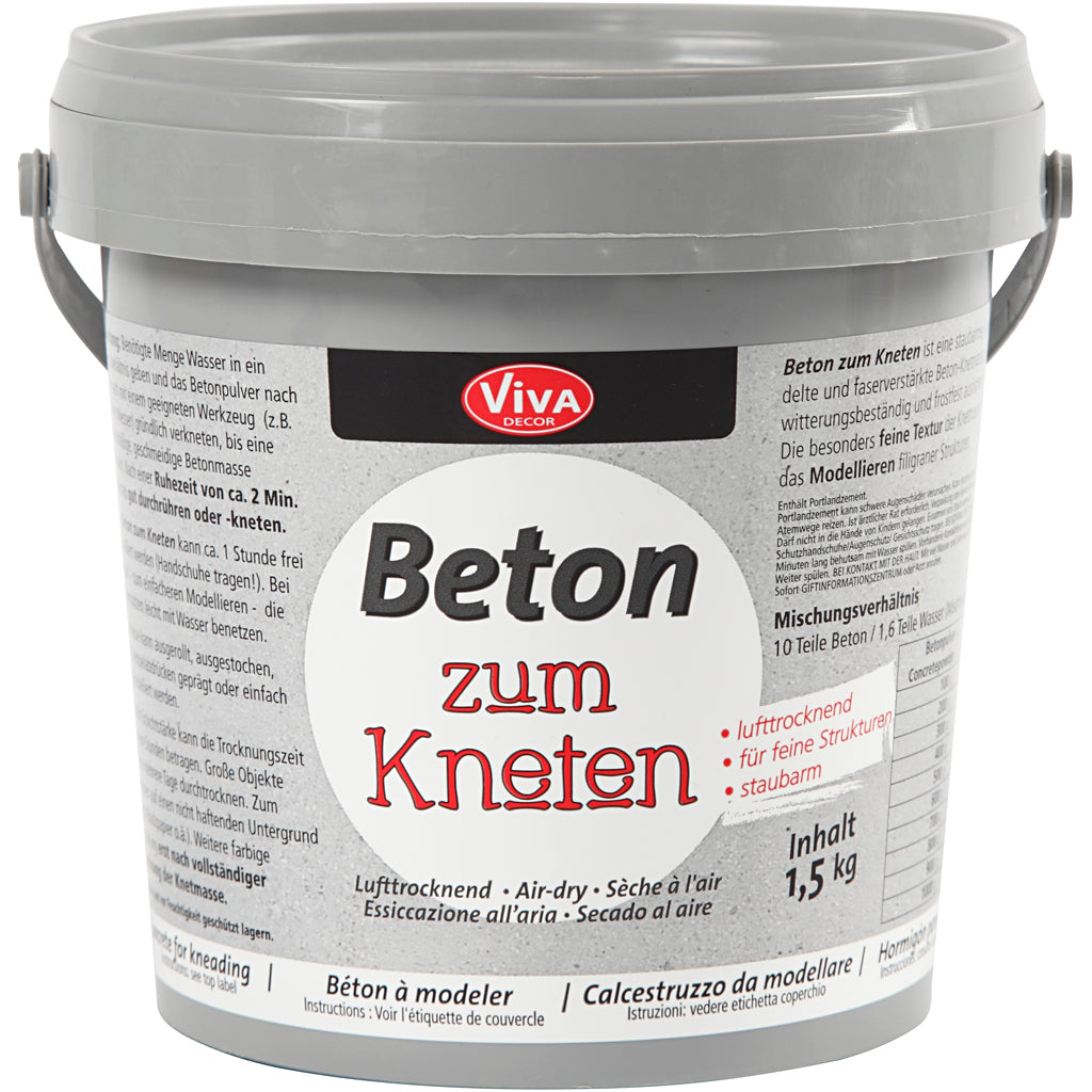 Viva décor béton à genoux, gris, 1500 g 1 boîte