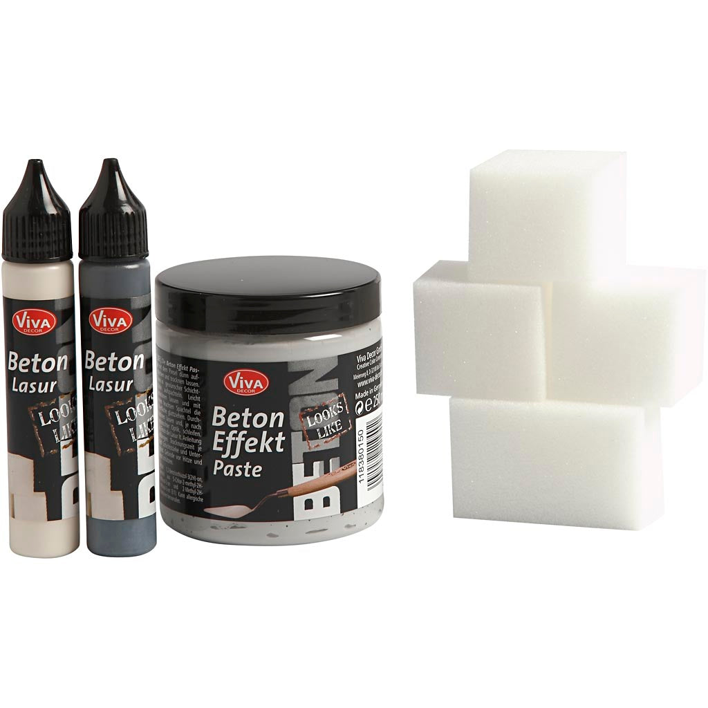 Pâtes en béton de décoration Viva, gris, 1 set