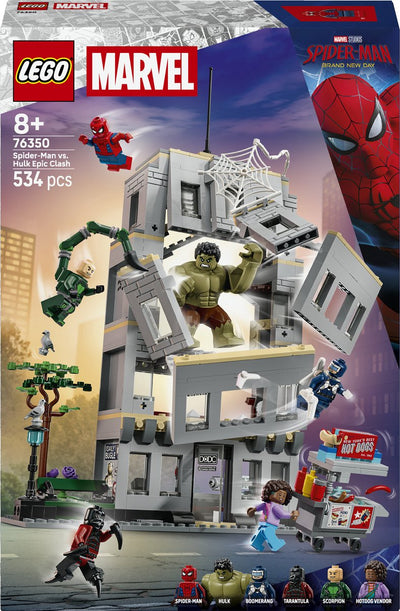 LEGO Super Heros 76350 Spiderman contre Hulk