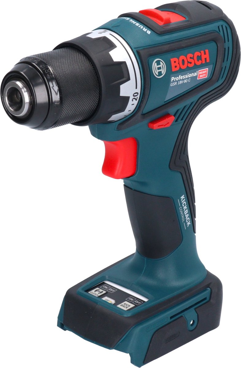 Bosch professional gsr 18v-90 c perceuse-visseuse sans fil bluetooth 18v corps de base - 06019k6000