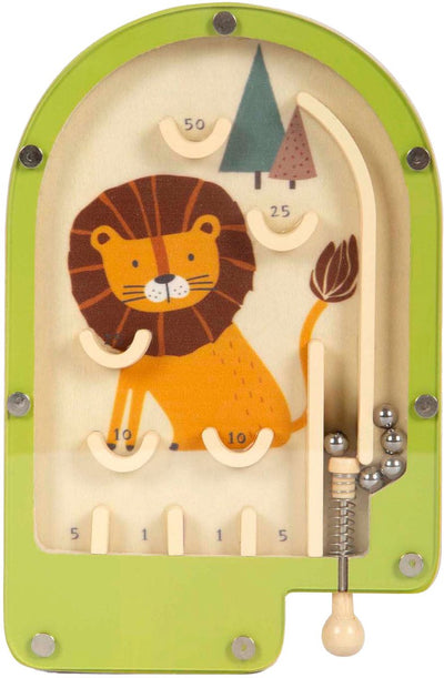 Petit pied en bois mini lion gibier de flipper
