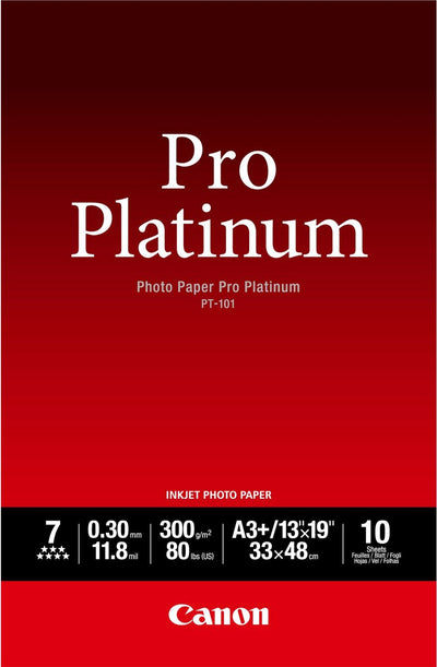 Canon pt-101 pro platine papier photo - a3 10 feuilles
