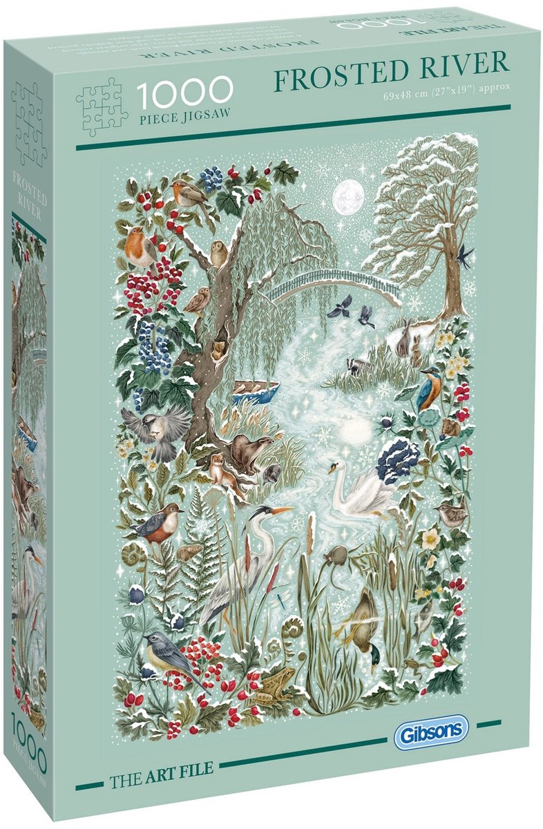 Gibsons - rivière givrée (porte le fichier d'art) - 1000 pièces 48×69cm (l×h) - puzzle pour adultes