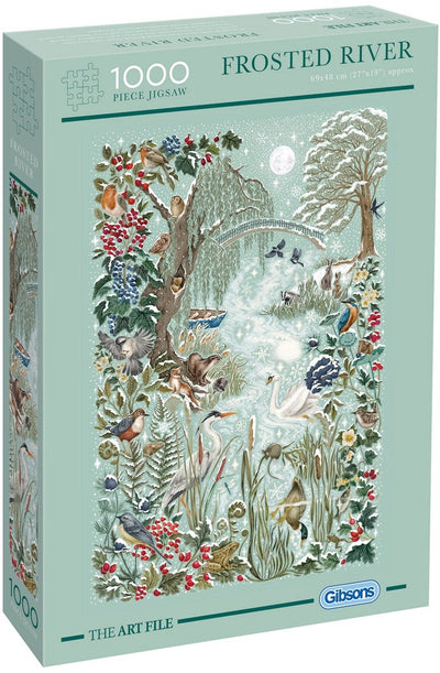 Gibsons - rivière givrée (porte le fichier d'art) - 1000 pièces 48×69cm (l×h) - puzzle pour adultes