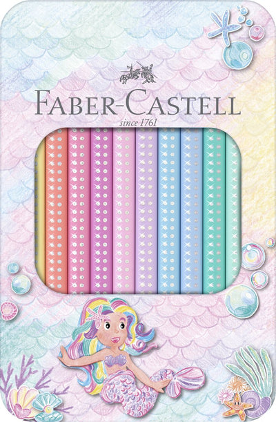 Crayons de couleur Faber-castell - jumbo sparkle - 10 pièces en boîte - couleurs pastel - fc-210910