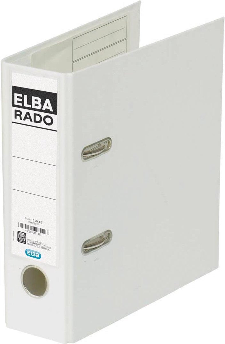 Ordner elba rado plast blanc a5 500 feuilles carton pvc