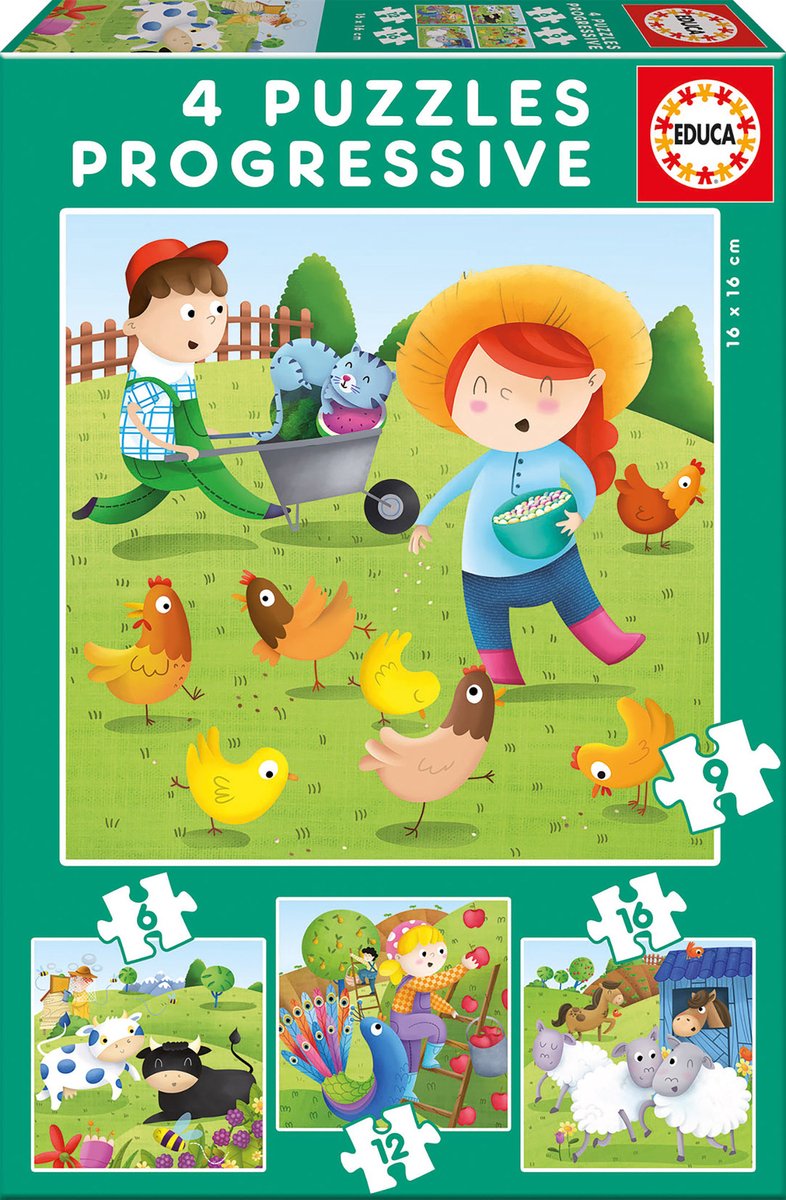 Puzzle Enesco educa - 4 puzzles progressifs