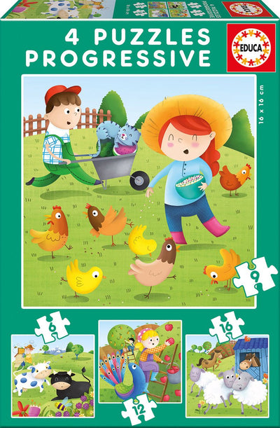 Puzzle Enesco educa - 4 puzzles progressifs