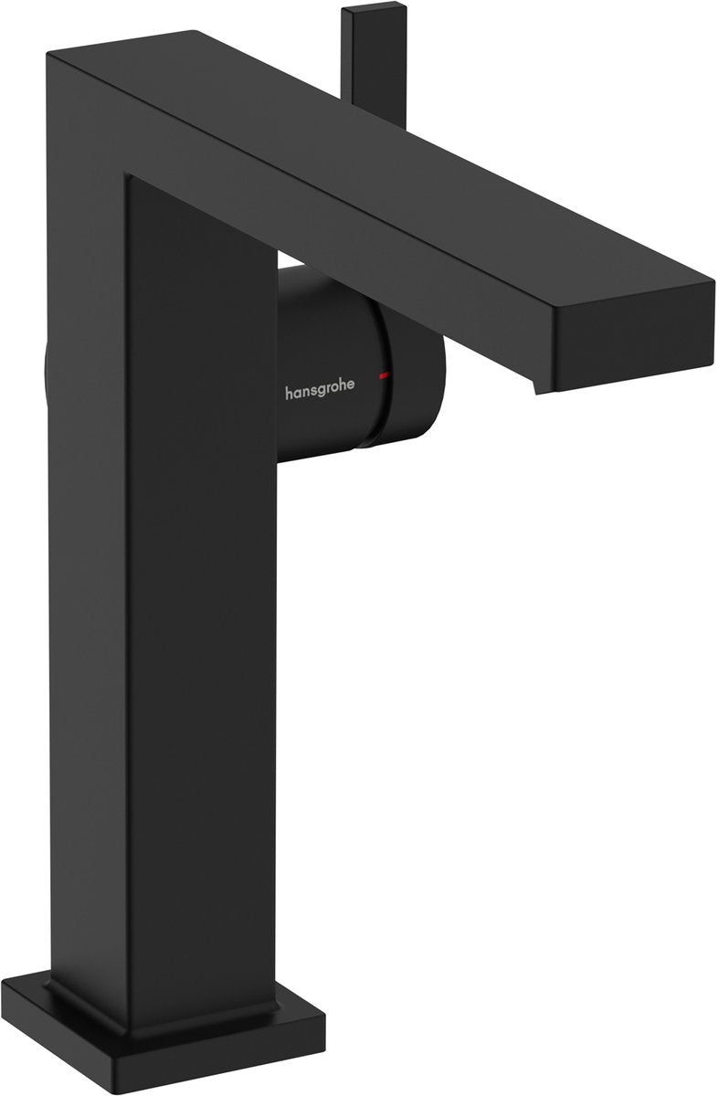 Hansgrohe tecturis e - robinet de lavabo - commande à levier unique - démarrage à froid, économie d'énergie - sans vidage - taille 150 mm - noir mat