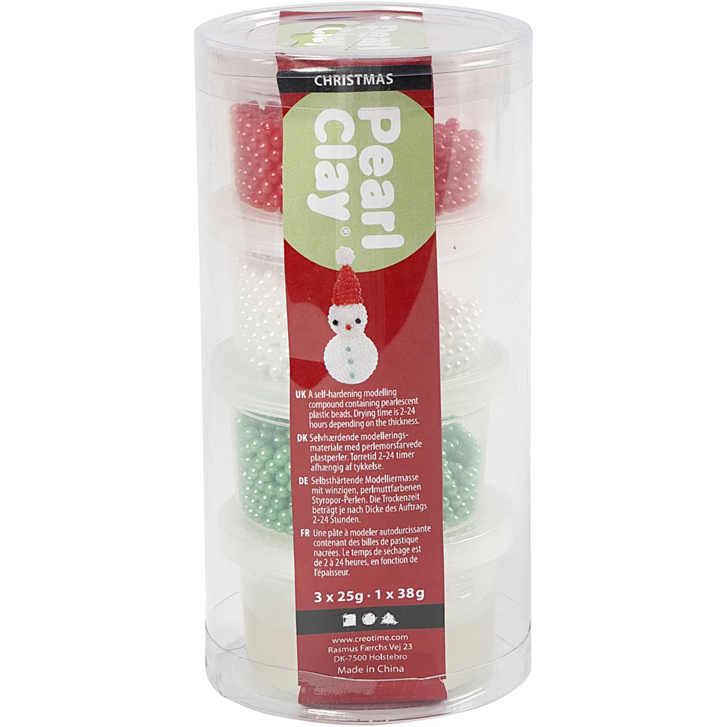 Argile perlée ®, différentes couleurs, 3x25+38 gr, 1 set