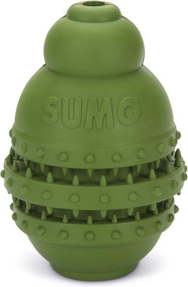 Beeztees sumo play dentaire - jouet pour chien - vert - l - 10x10x15 cm