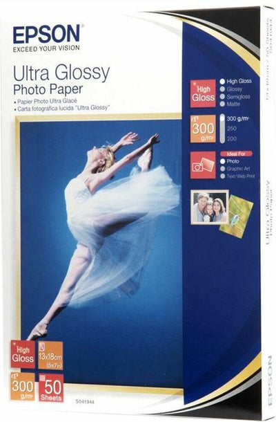 Epson c13s041944bh papier photo ultra - 13x18cm 50 feuilles