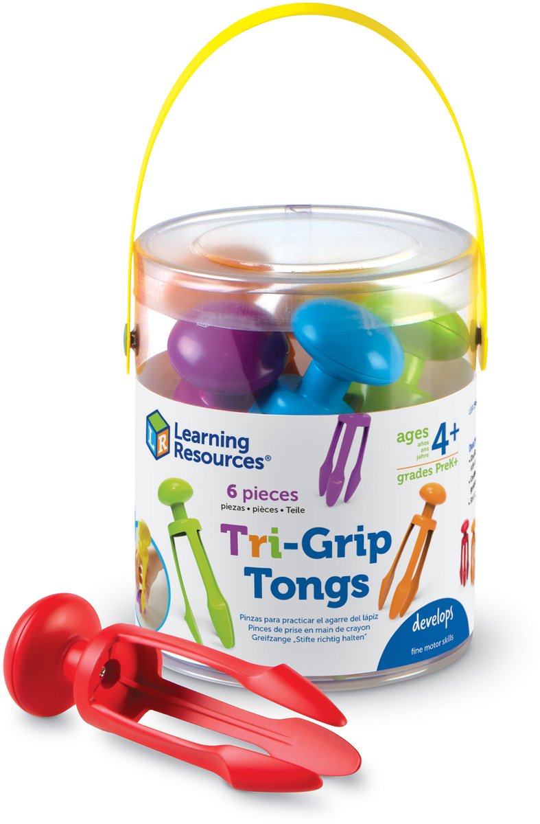 Pinces tri-grip Learning Resources (ensemble de 6) - 3+